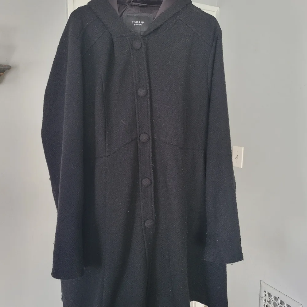 Torrid Flare Trench Winter Coat - Picture 4 of 8